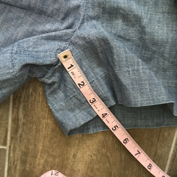 J. Crew Chambray Blue High Waist Shorts with Tie Belt size 6 - Picture 10 of 11
